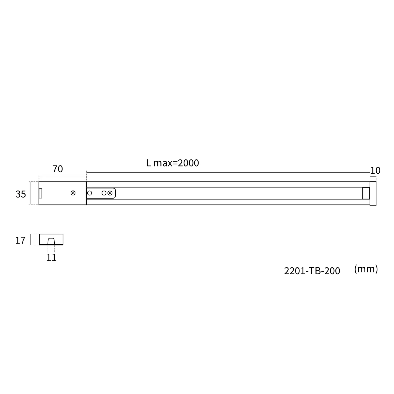 Накладные шинопроводы Practica Favourite 2201-TB-200 Practica
