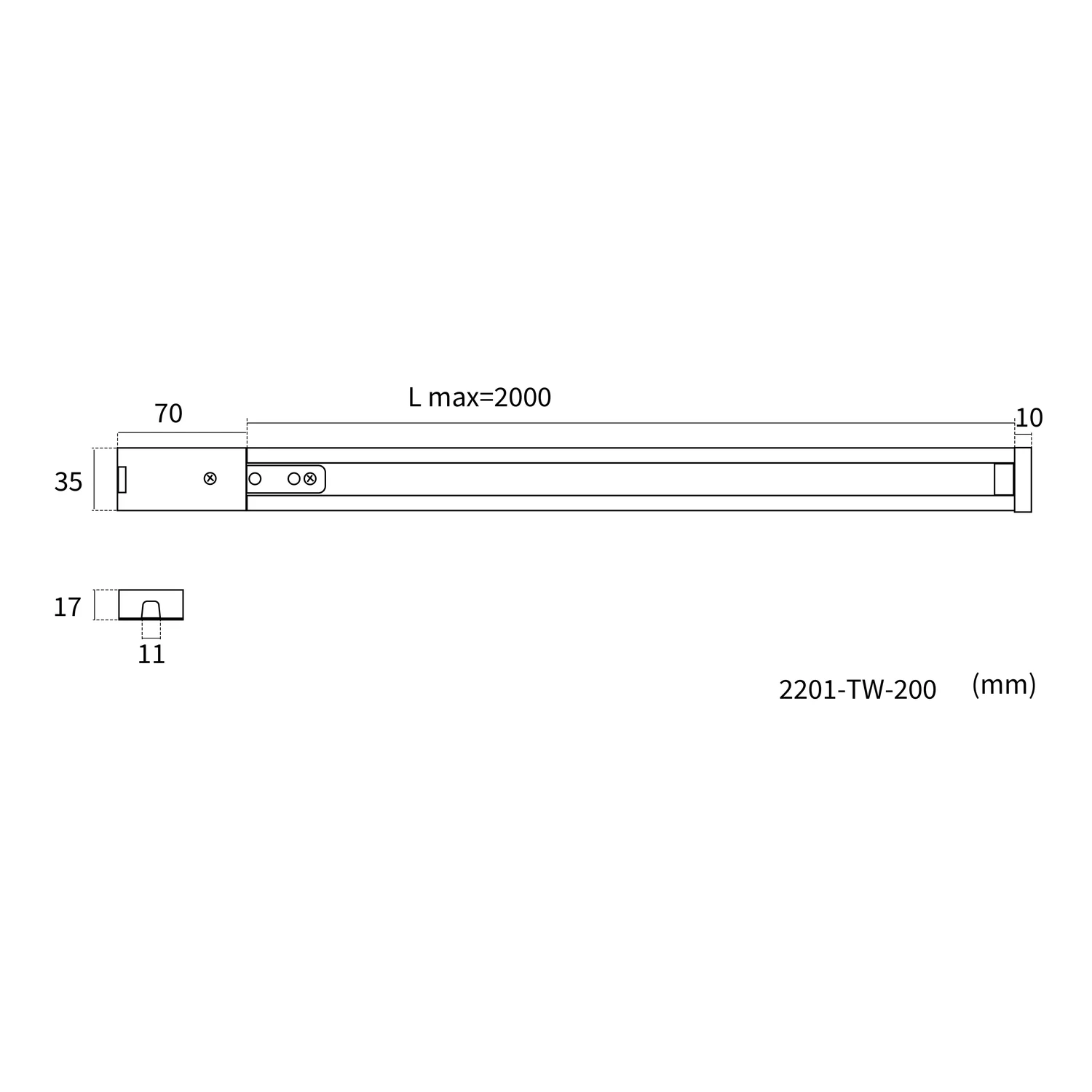 Накладные шинопроводы Practica Favourite 2201-TW-200 Practica