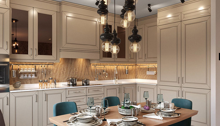 КУХНЯ В МОДНОМ ЦВЕТЕ