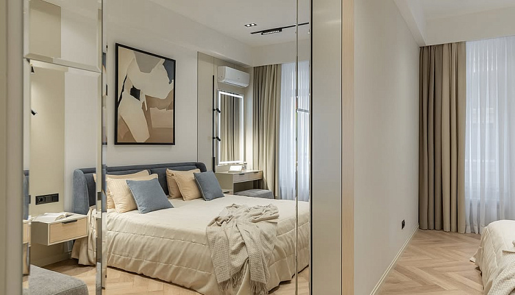 Светильники Favourite в проекте мастер-спальни от RITM METR 