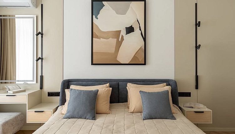 Светильники Favourite в проекте мастер-спальни от RITM METR 