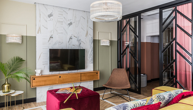 Проект яркой квартиры