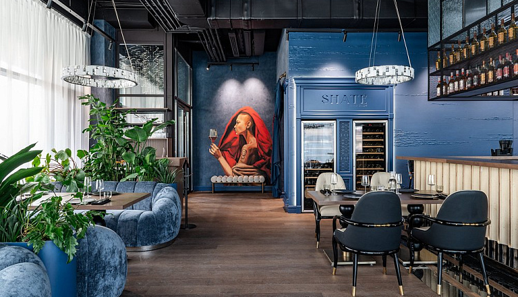 Световой акцент Favourite в интерьере ресторана SHATÉ