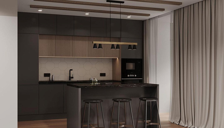 Проект квартиры в ЖК "Булгаковский парк", г. Саратов  дизайнера Марии Михайловой 