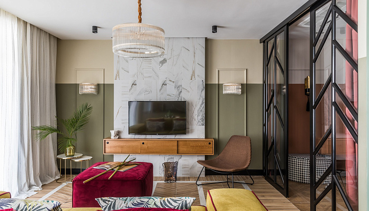 Проект яркой квартиры