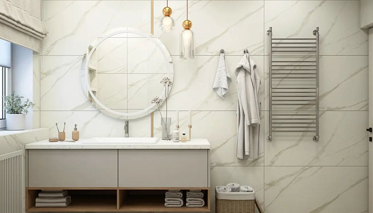 Проект ванной комнаты от студии интерьерного дизайна @zz_interior