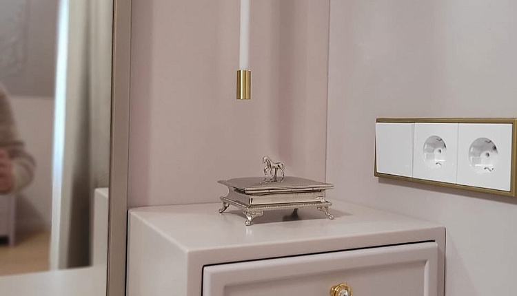 Настенные светильники от Favourite в проекте Светланы Каштановой 