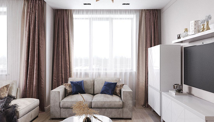 Проект гостиной от интерьерного салона NEO HOUSE