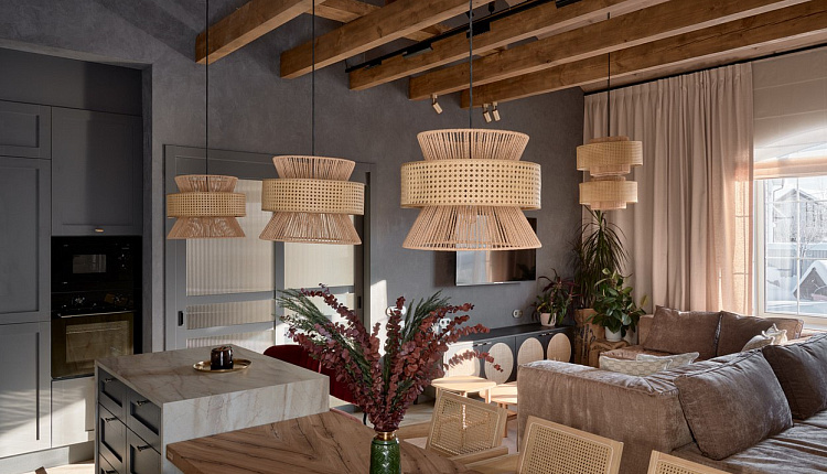 Favourite в проекте «Дачный ответ». Проект «Кухня-гостиная с двумя островами» 