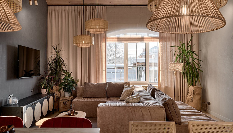 Favourite в проекте «Дачный ответ». Проект «Кухня-гостиная с двумя островами» 