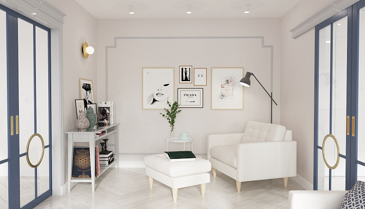 Проект гостиной от Натальи Ратке