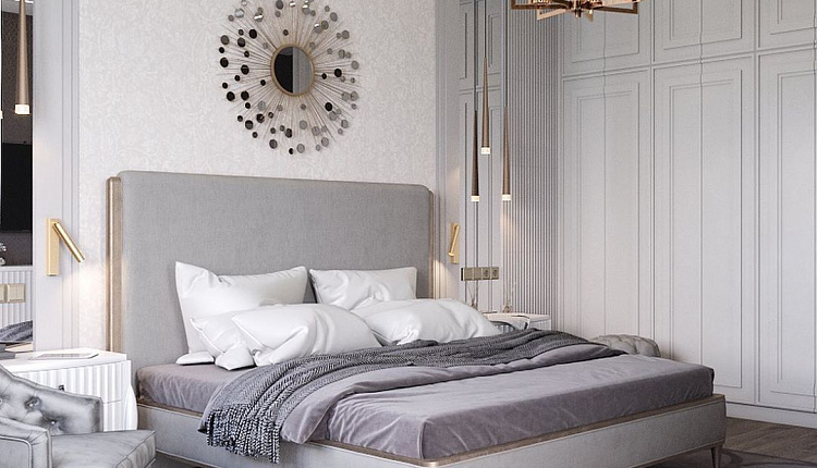 Спальня в современной классике