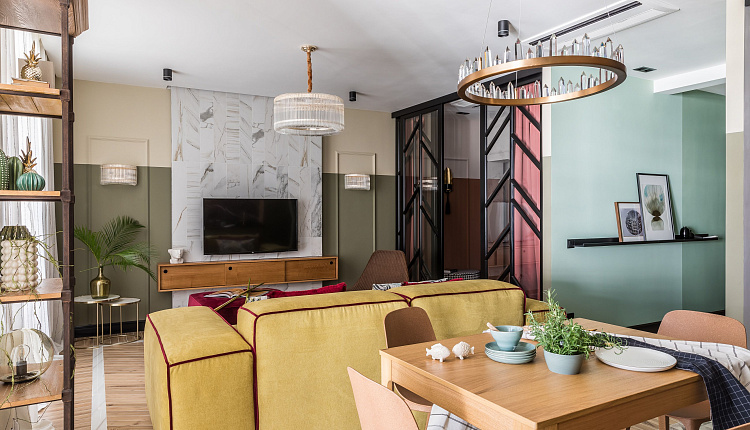 Проект яркой квартиры