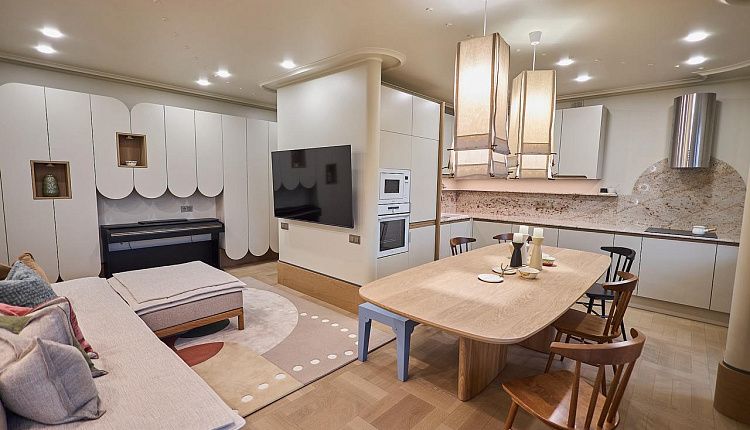 Современный интерьер с элементами национального колорита