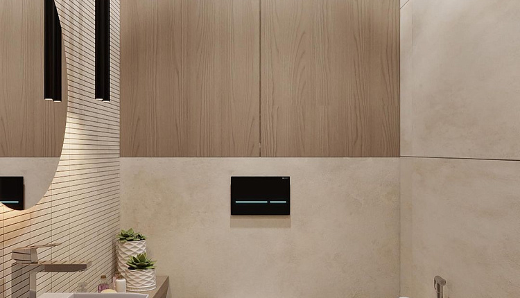 Проект ванной комнаты от студии интерьерного дизайна @kvas_