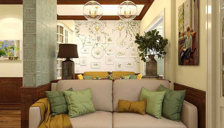 проект столовой-гостиной