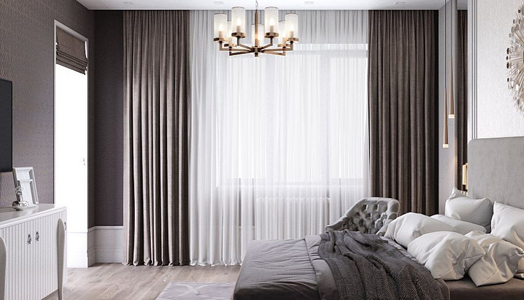 Спальня в современной классике